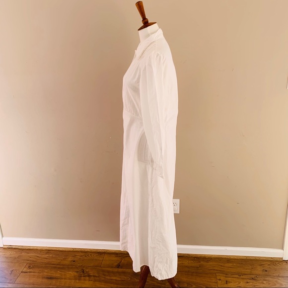 Edwardian Linen Dress with Crochet Lace trim - Picture 4 of 8